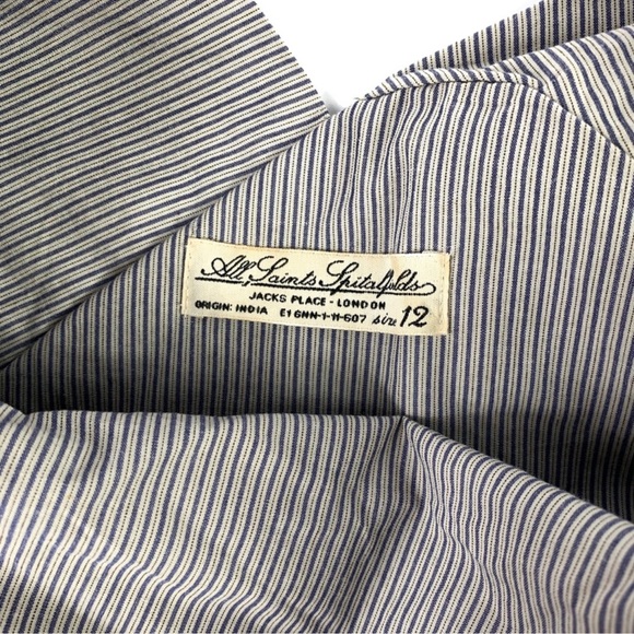 All Saints Spitafields Ticking Limski Dress - Picture 2 of 5